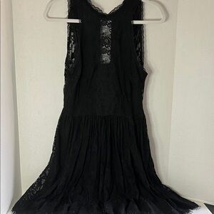 Free People Elegant Black Backless Dress